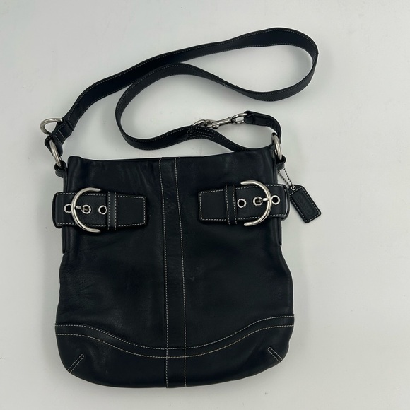 Coach Black Leather Crossbody Bag